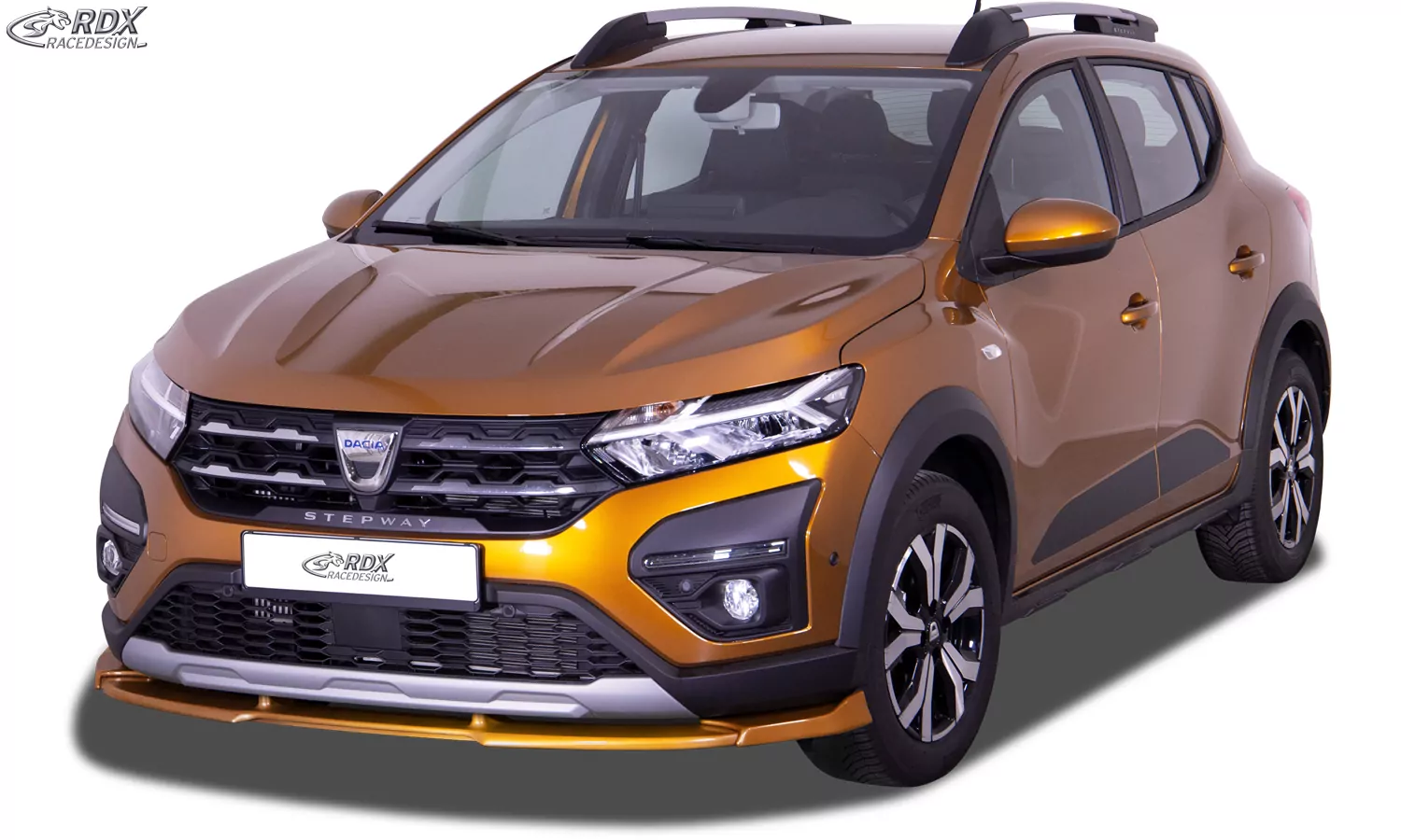 RDX Frontspoiler VARIO-X für DACIA Sandero 3 Stepway (2021+) Frontlippe Front Ansatz Vorne Spoilerlippe