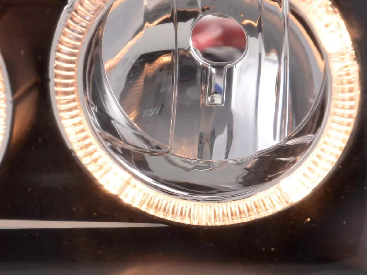 Scheinwerfer Set Angel Eyes VW Golf 3 Typ 1HXO, 1 EXO Bj. 91-97 schwarz