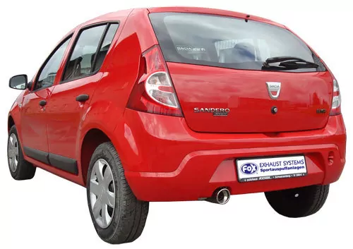 Dacia Sandero  Endrohr auf original ESD - 1x90 Typ 17