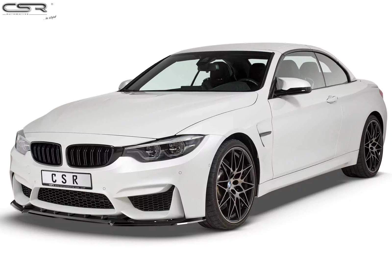 Cup-Spoilerlippe mit ABE für BMW M4 F83 / F82 CSL433-M Carbon Look (matt)