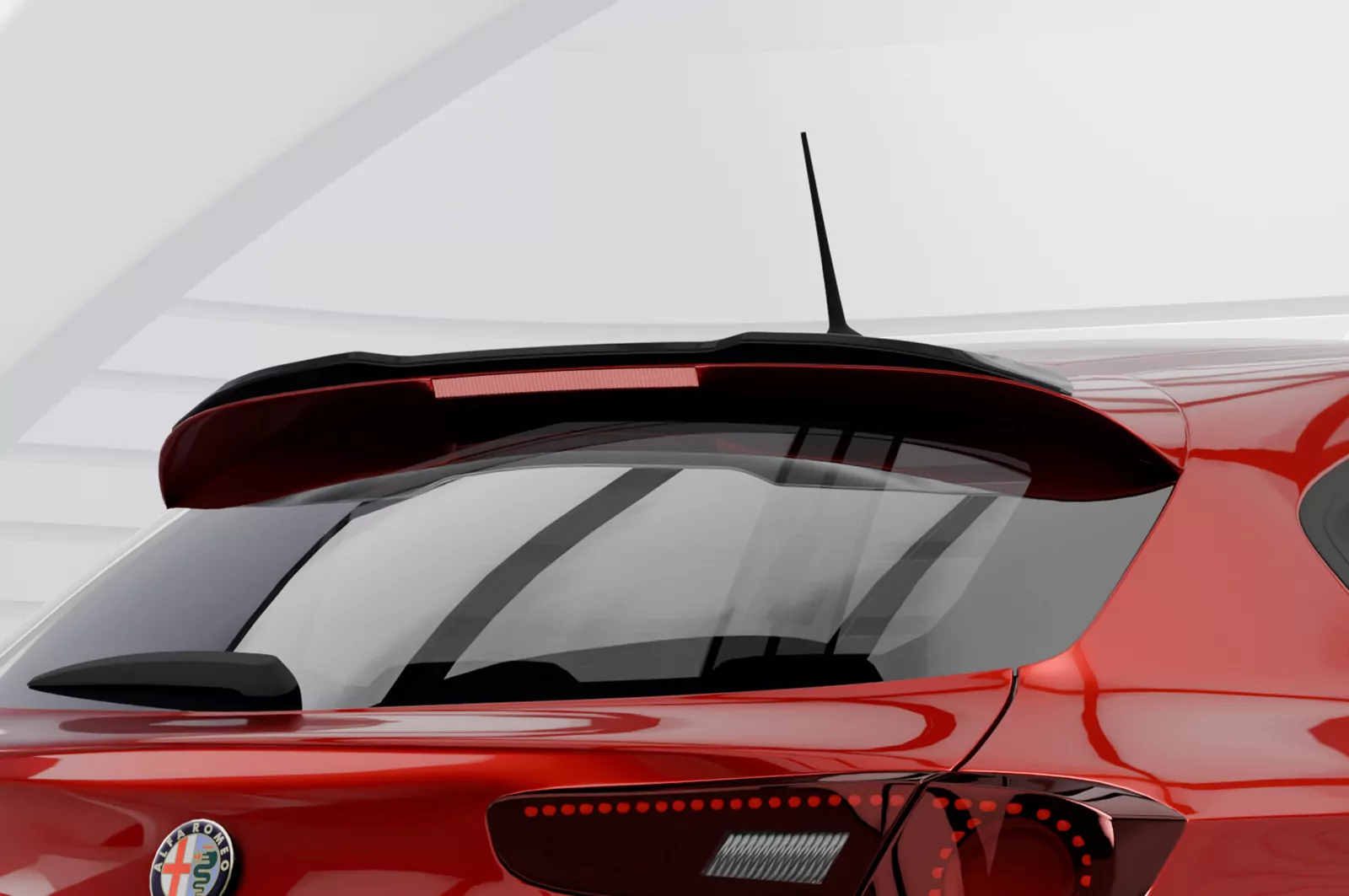 Heckflügel mit ABE für Alfa Romeo Giulietta (Typ 940) HF121 Schwarz Strukturiert