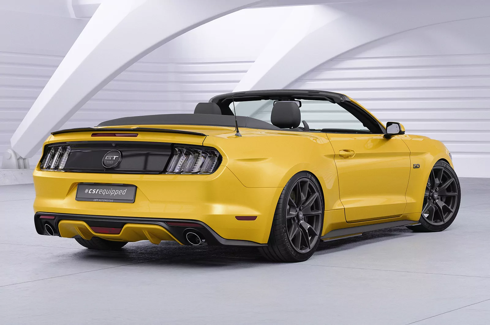 Heckflügel mit ABE für Ford Mustang VI HF720 Strukturiert (schwarz matt)