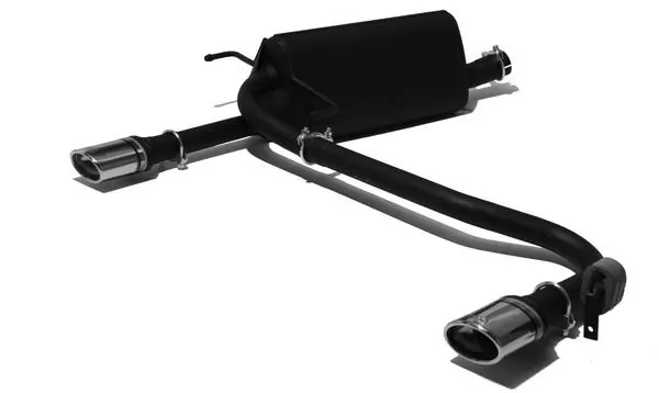 Ulter Sportauspuff für Opel Astra H COMBI 2004-2009 - 2 Duplex Endrohre Oval 95×65