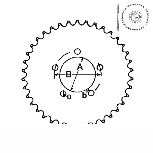 Kettenrad Rohling Aluminium  Z-35