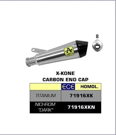 Arrow X-Kone Edelstahl Schwarz KTM 1290 Super Duke R 20-23,1390 Super Duke R 24-