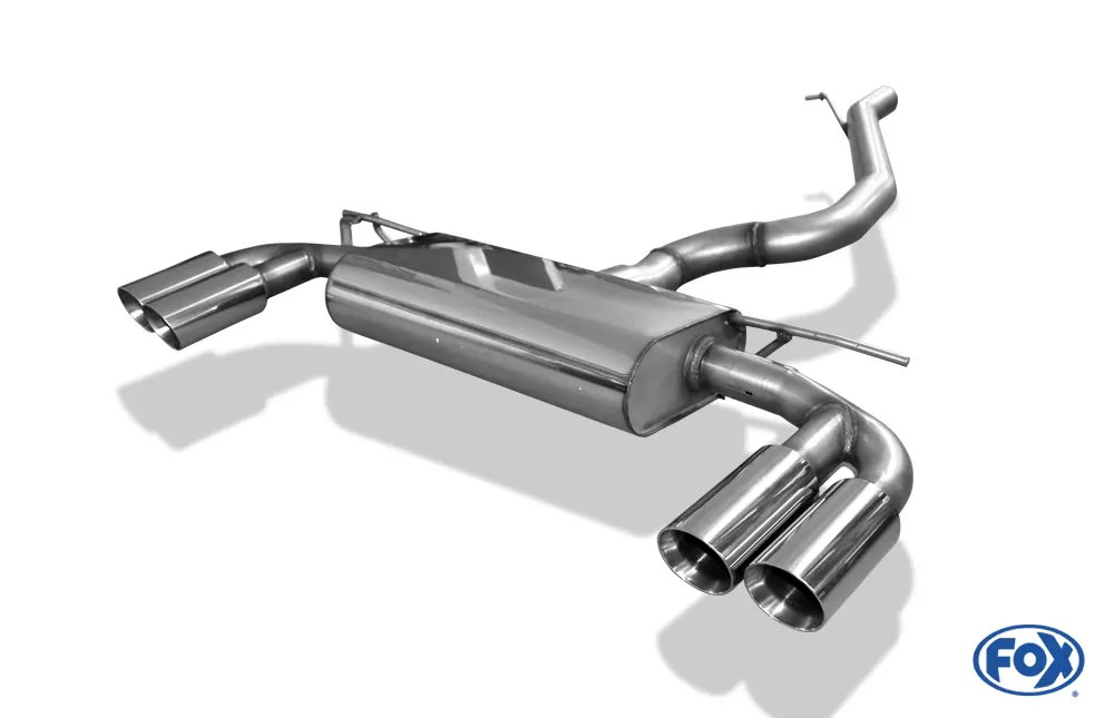 VW Golf VII 4-Motion  Endschalldämpfer quer Ausgang rechts/links - 2x80 Typ 25 rechts/links