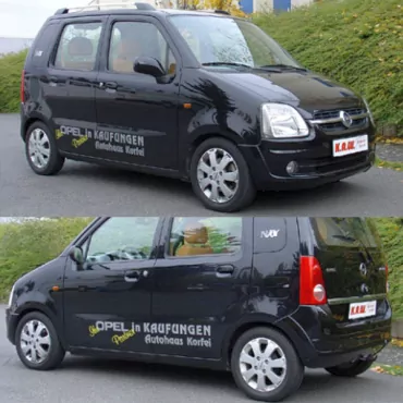 K.A.W. PlusKit Sportfahrwerk für Opel Agila 1 (H00) ab 09/2000 bis 12/2007