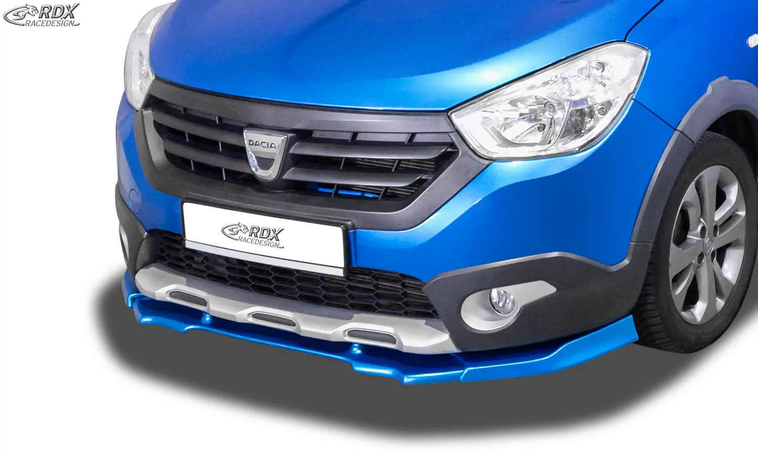 RDX Frontspoiler VARIO-X für DACIA Dokker Stepway (SD) & Lodgy Stepway (SD) Frontlippe Front Ansatz Vorne Spoilerlippe