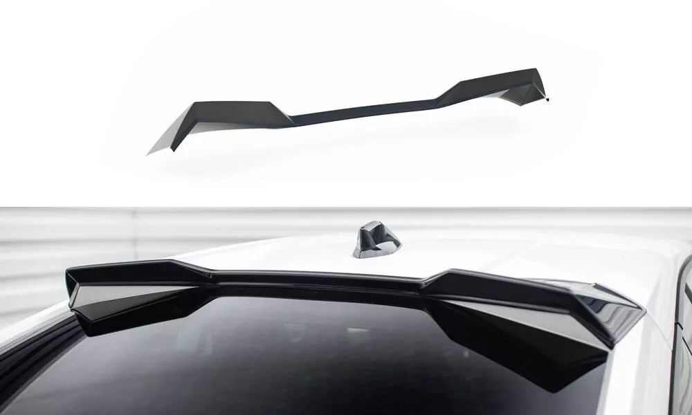HĂ¶her Spoiler CAP Für 3D Peugeot 408 Mk1 Schwarz Hochglanz