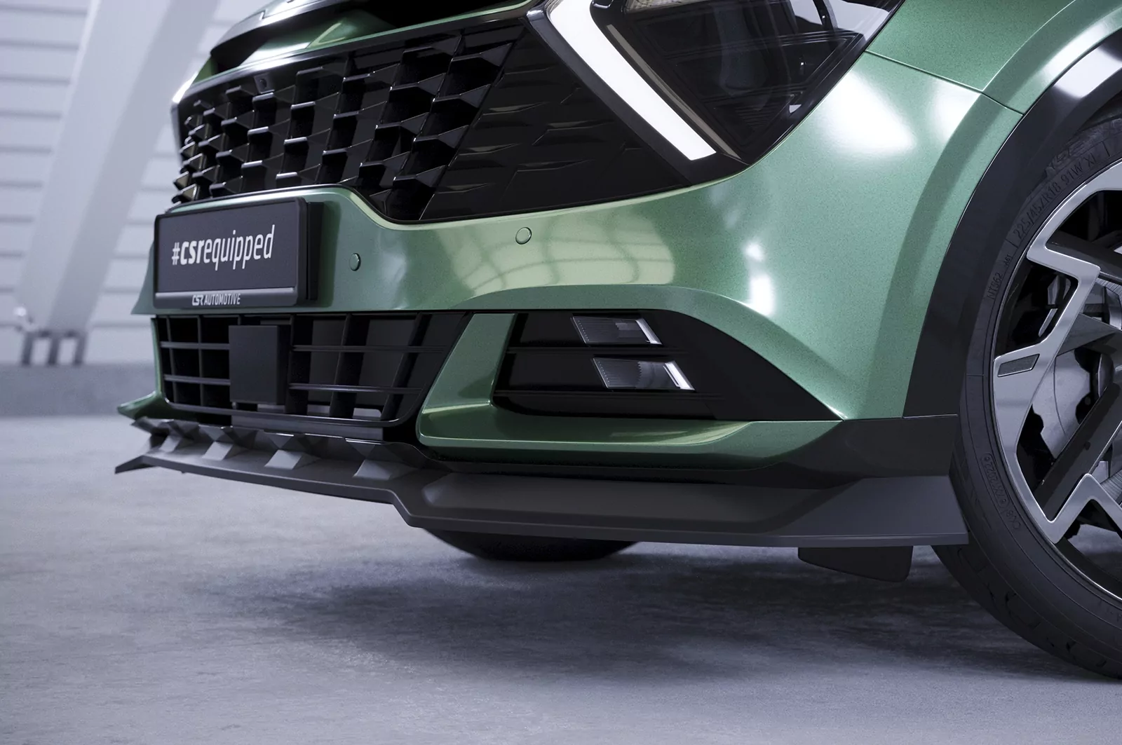 Cup-Spoilerlippe mit ABE für Kia Sportage (NQ5) CSL740 Schwarz Strukturiert