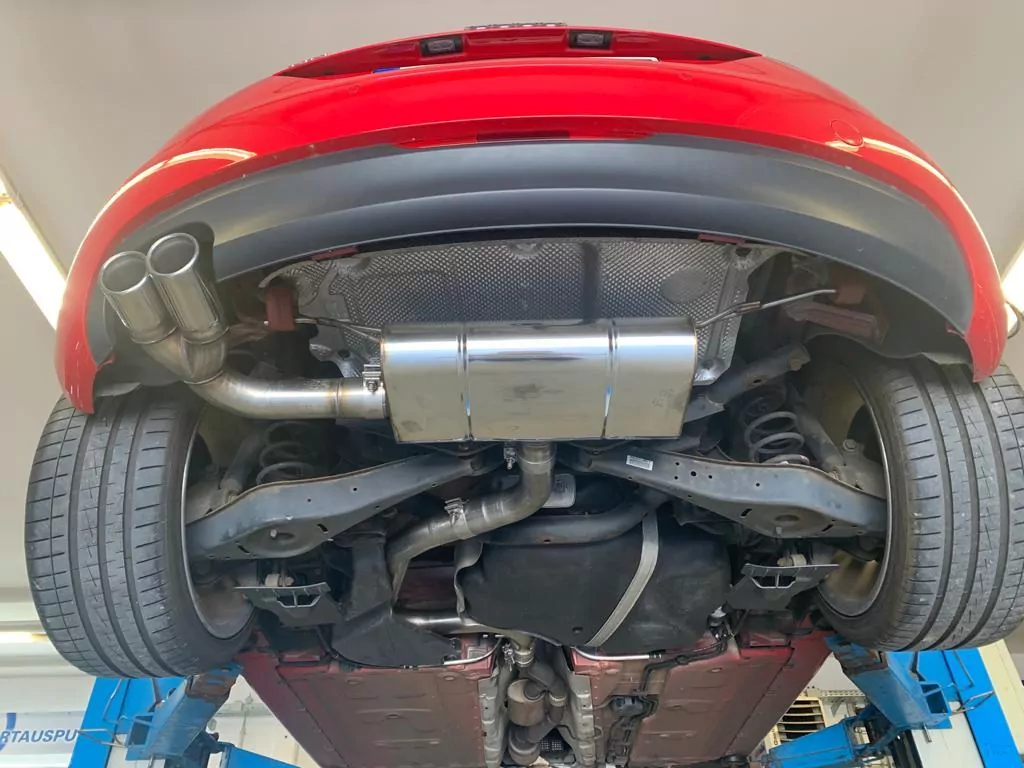 Audi TT 8J 1,8l  Endschalldämpfer - 2x90 Typ 17