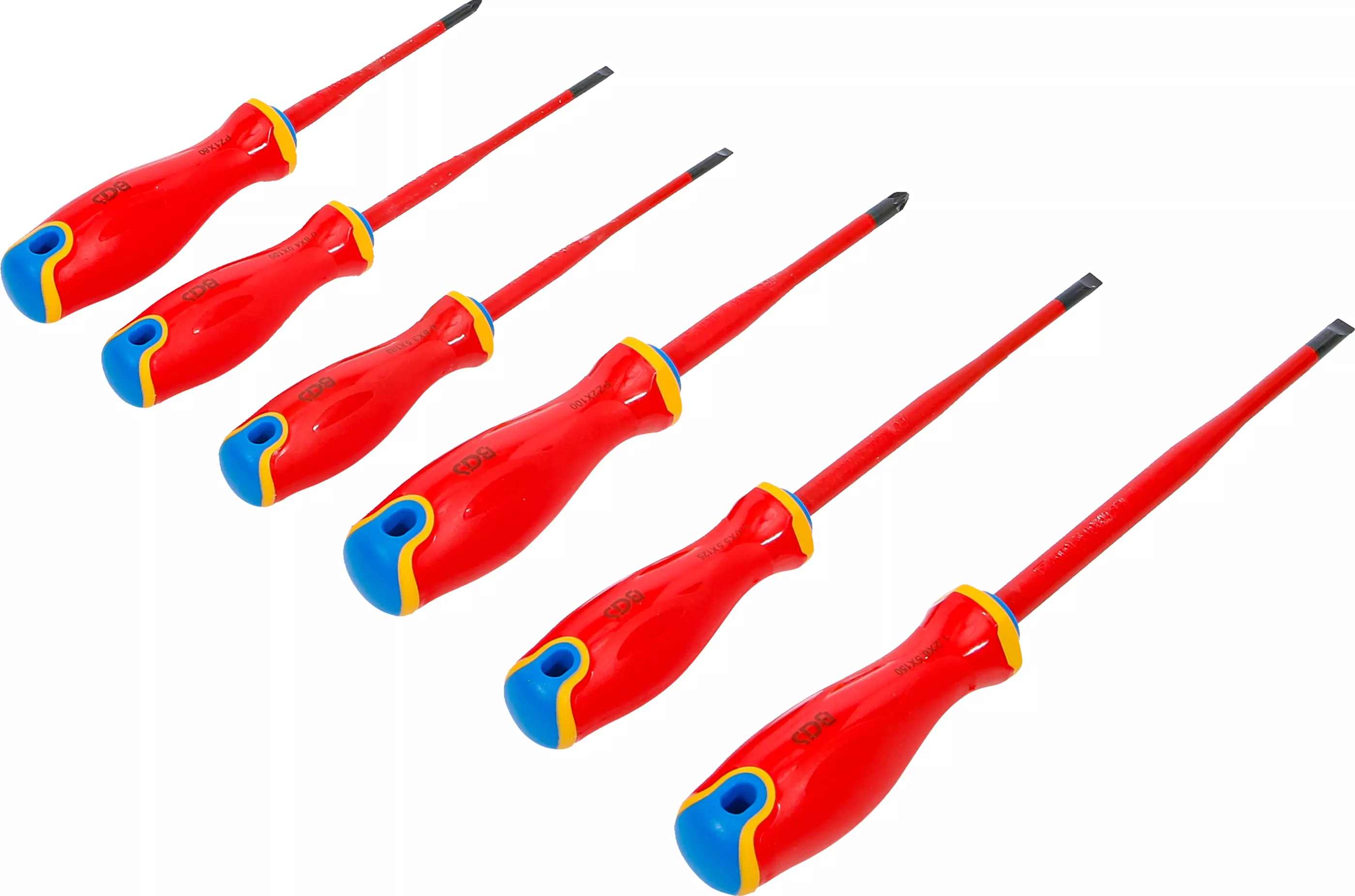 VDE-Schraubendreher-Satz | extra dünne Spitze | 6-tlg.
