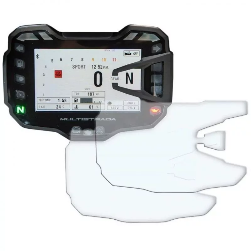 R&G Dashboard 2er Displayschutzfolien Ducati Multistrada 950 / 1200 / 1260 2015- / V2 2022-