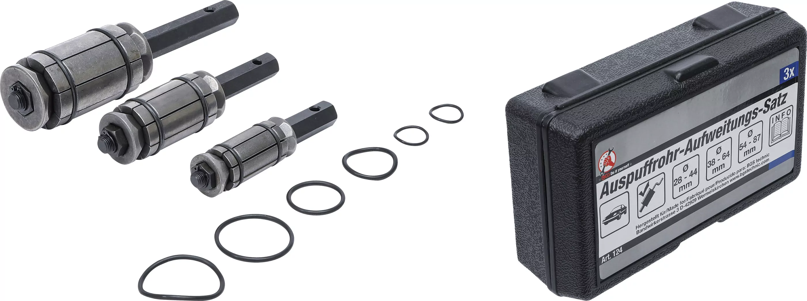 Auspuffrohr-Aufweitungs-Satz | 3-tlg.