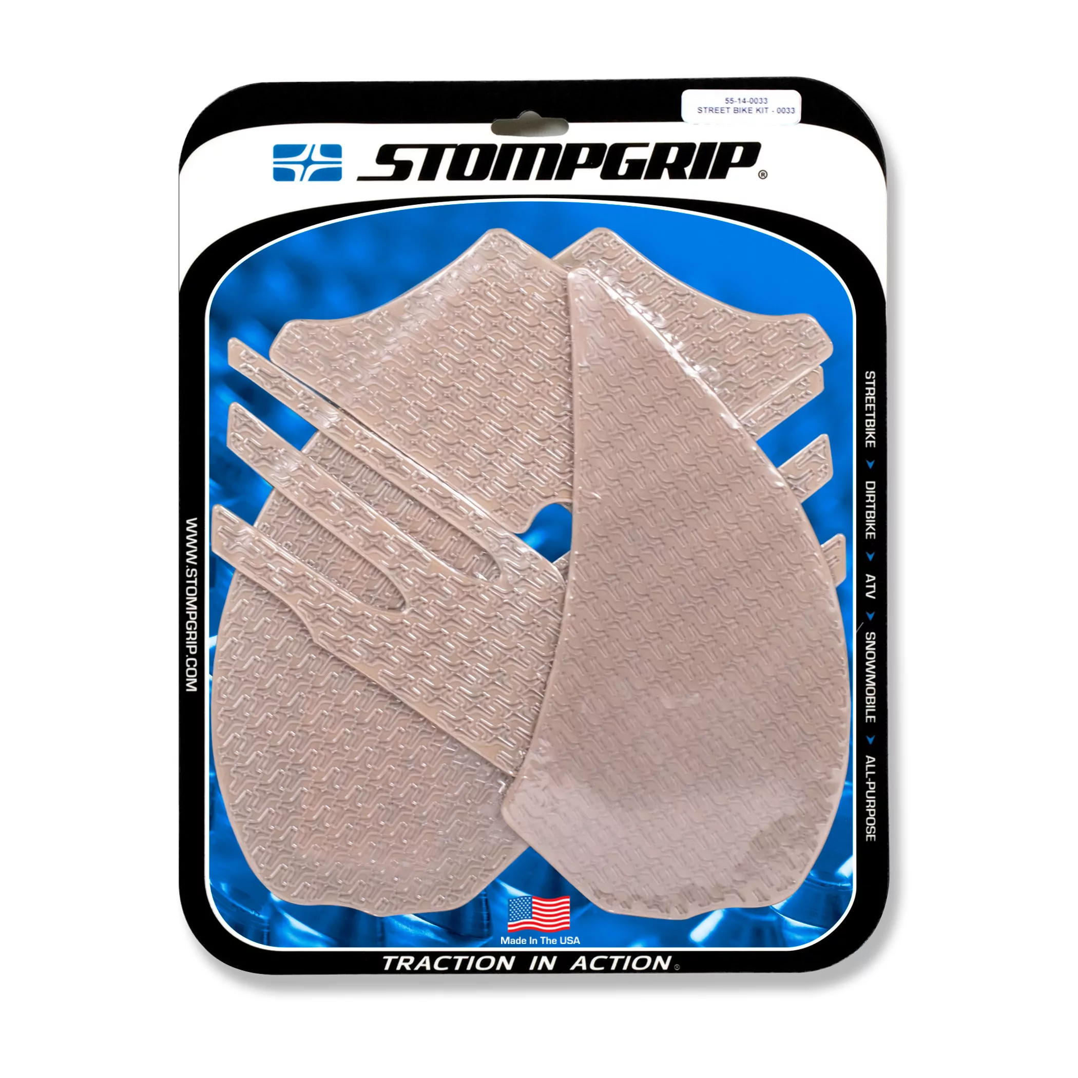 Stompgrip Traction Pad Icon für Kawasaki ZZR 1400 06-11 Klar