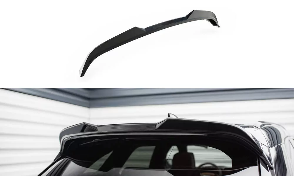 Spoiler CAP Für 3D Land Rover Range Rover Velar R-Dynamic Mk1 Schwarz Hochglanz