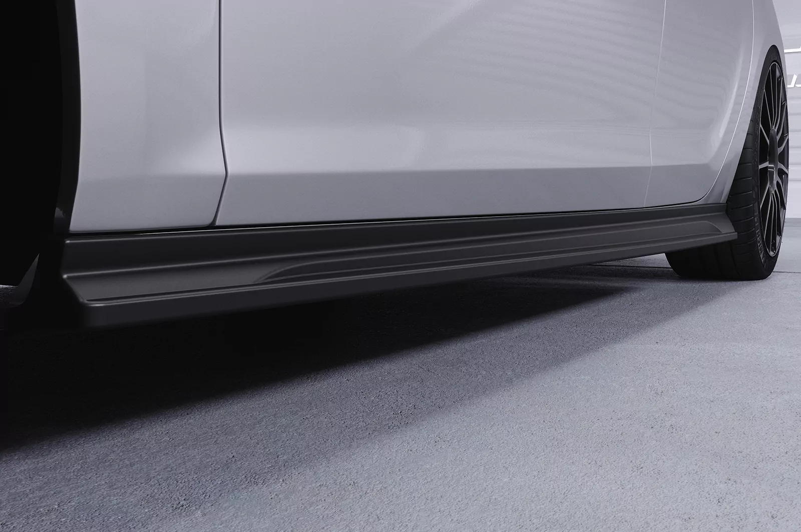 Seitenschweller für Opel Astra J Sports Tourer SS504 Schwarz Strukturiert