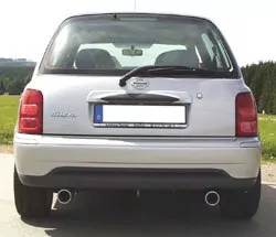 Nissan Micra K11  Endschalldämpfer Ausgang rechts/links  - 1x80 Typ 13 rechts/links