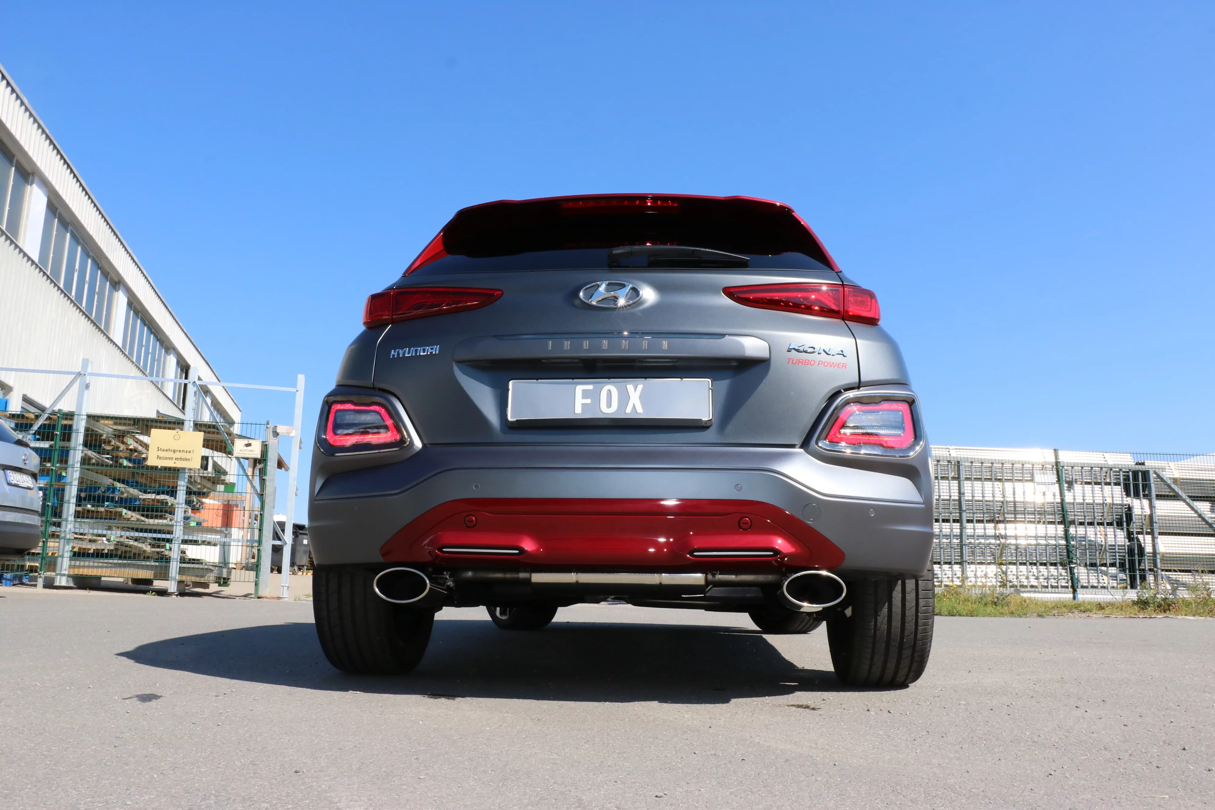 Hyundai Kona 2WD Ironman  Endschalldämpfer Ausgang rechts/links - 160x90 Typ 38 rechts/links