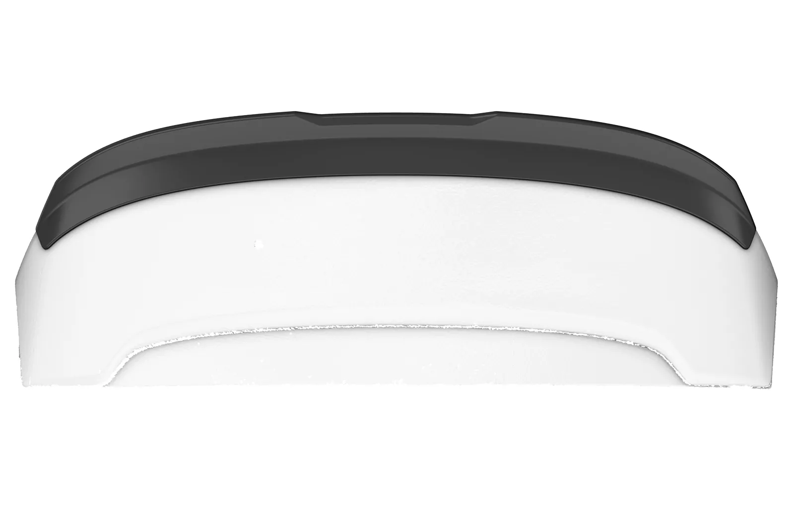 Heckflügel mit ABE für Fiat 500 Abarth 595 Competizione HF800 Strukturiert (schwarz matt)