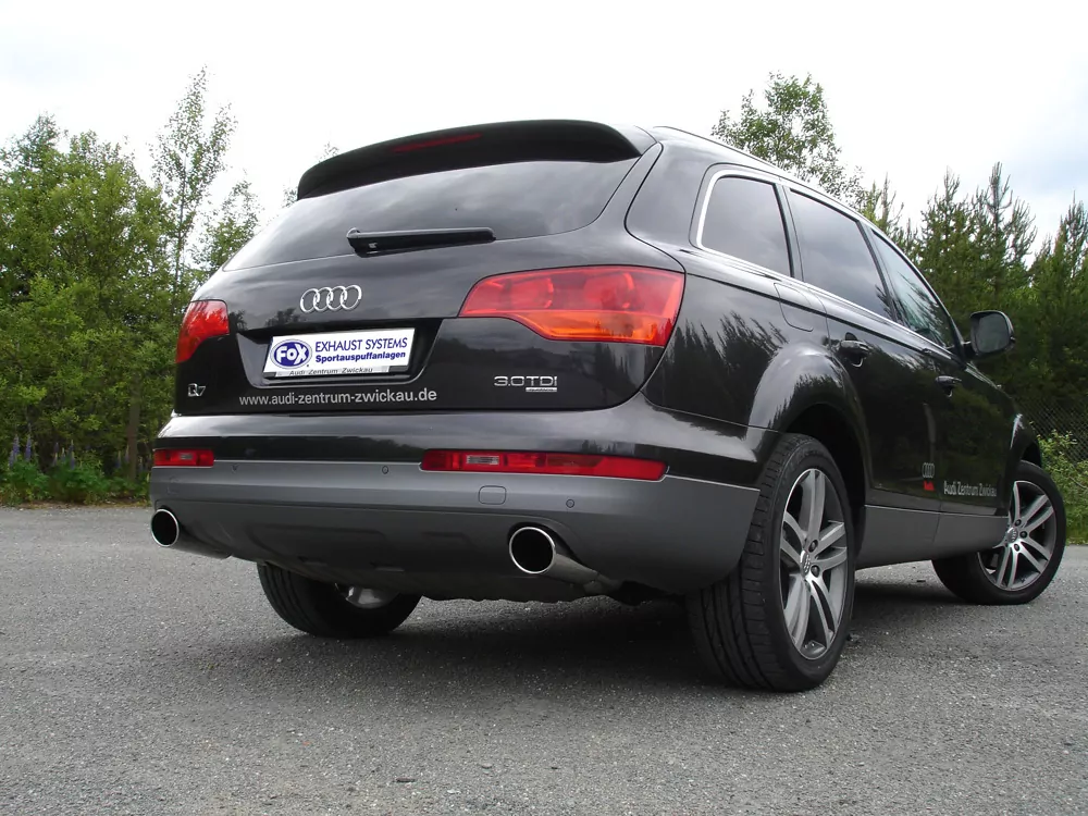 Audi Q7 - 4L  Endrohrpaar zum Aufstecken - 129x106 Typ 32 rechts/links