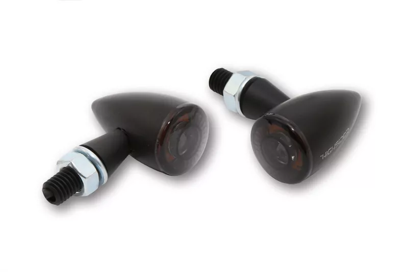 HIGHSIDER pro Apollo Bullet LED Indicator Black/Translucent E-Approved (Pair)