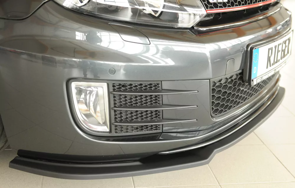 Rieger Spoilerschwert nur für GTI / GTD matt schwarz für VW Golf 6 GTI Cabrio