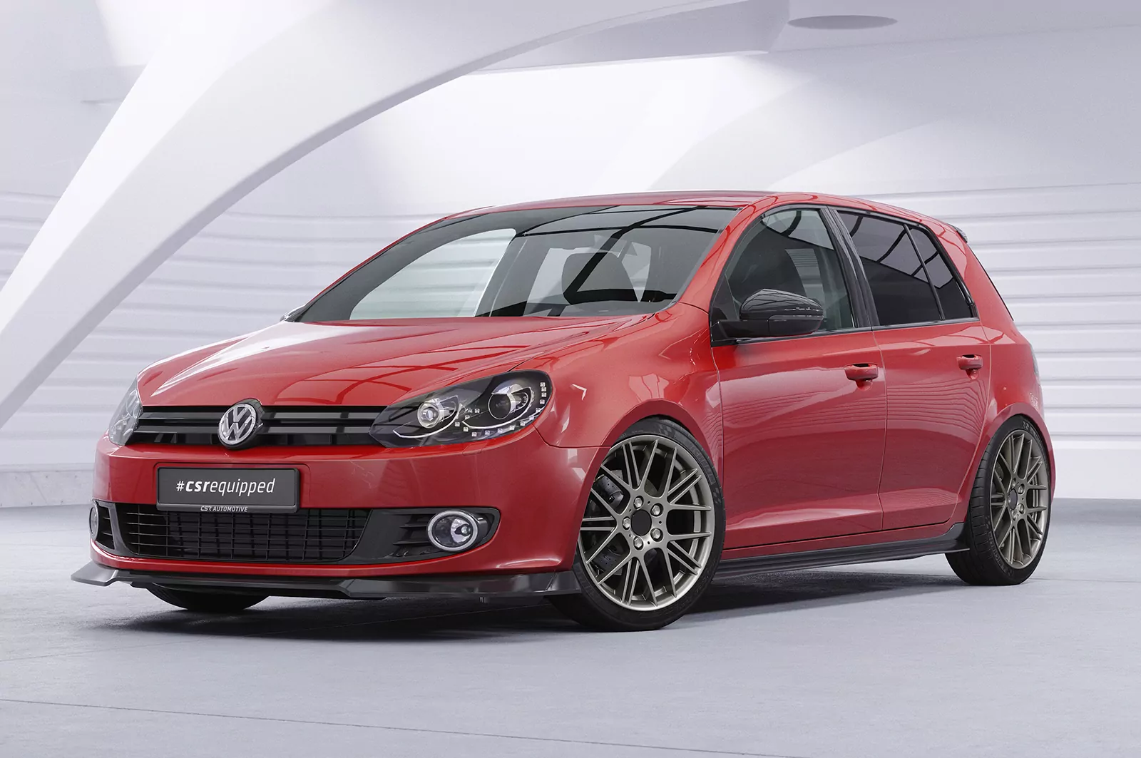 Seitenschweller für VW Golf 6 SS460 Strukturiert (schwarz matt)