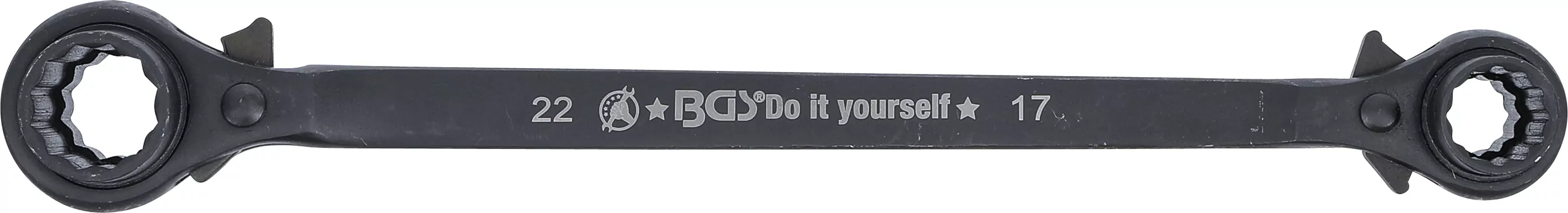 Gerüstbauer-Knarre | 4-in-1 | SW 14 - 17 - 19 - 22 mm