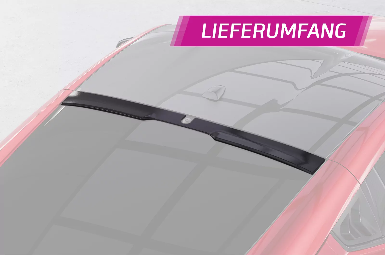 Heckscheibenblende für Nissan 370Z (Z34) Coupe HSB115 Schwarz Strukturiert