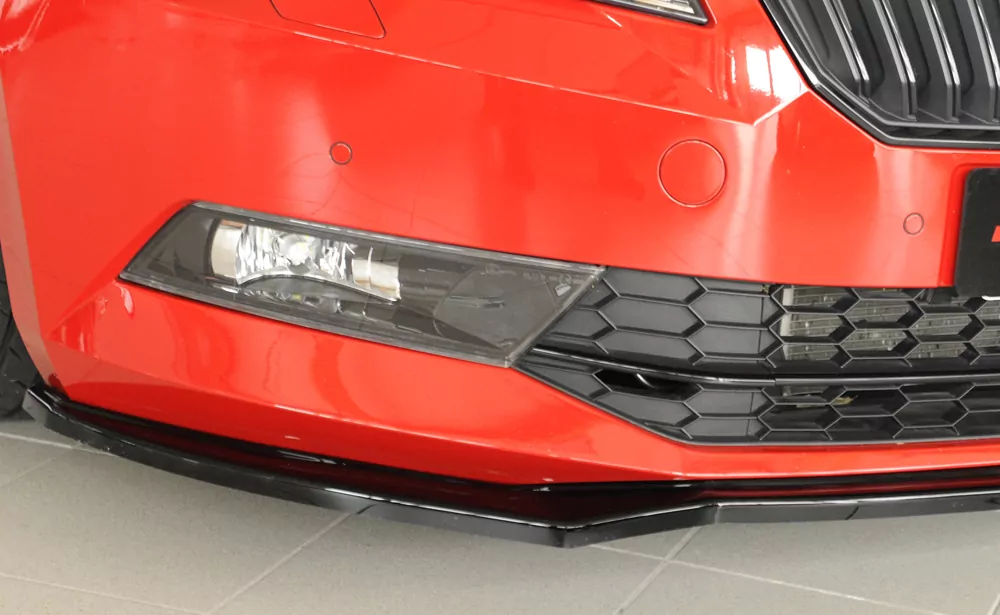 Rieger Spoilerschwert für Skoda Superb III (3T/3V) | Lim. 03.15-10.18 (bis Facelift) für orig. Frontschürze