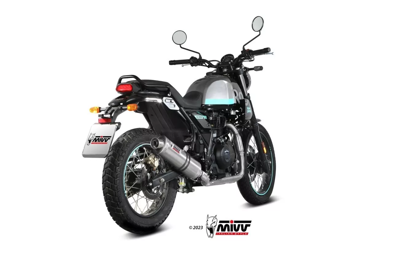 MIVV Endschalldämpfer Oval Edelstahl ROYAL ENFIELD SCRAM 411-HIMALAYAN 22-24