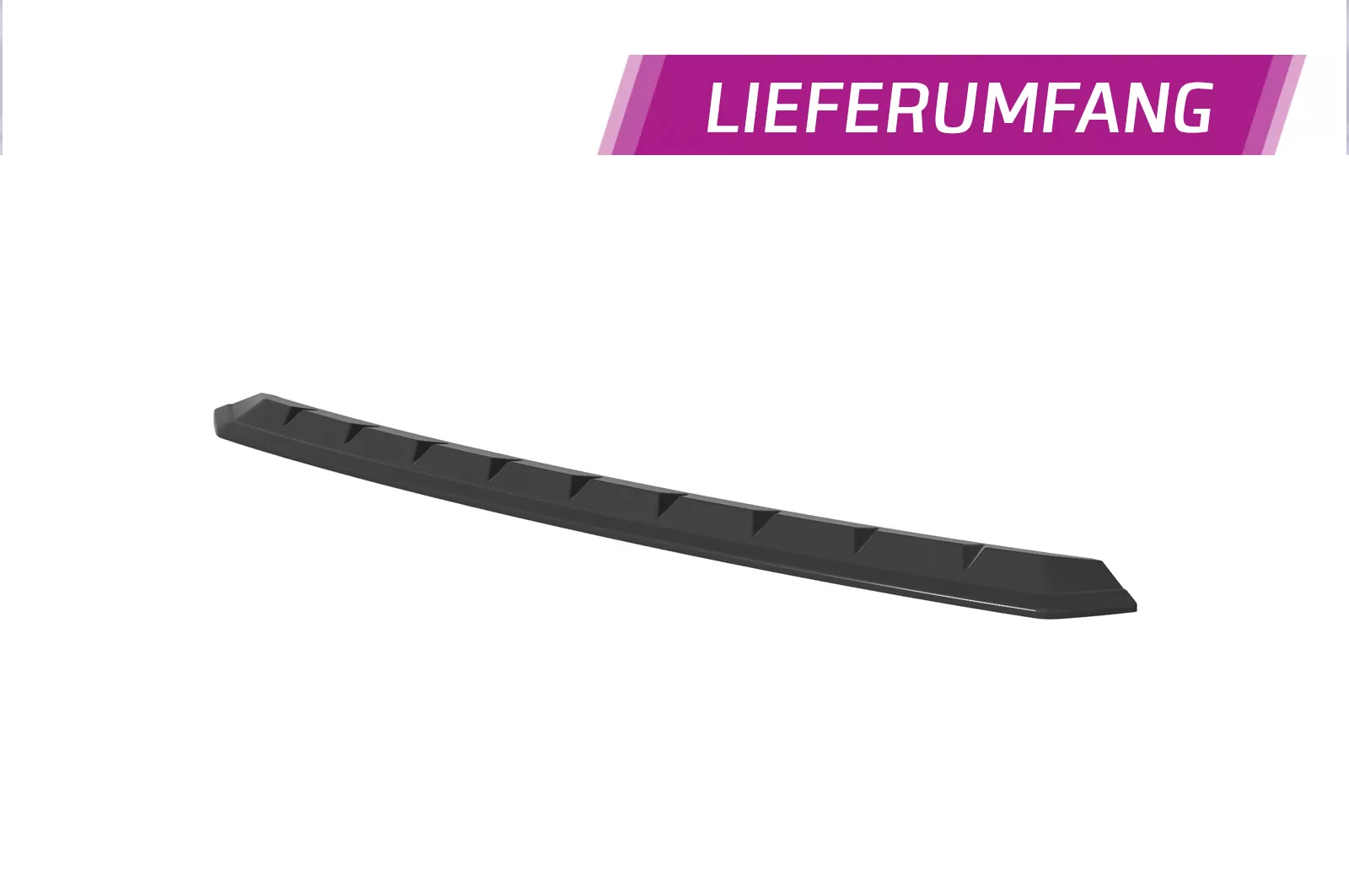 Cup-Spoilerlippe mit ABE für VW T6.1 CSL671 Schwarz Strukturiert