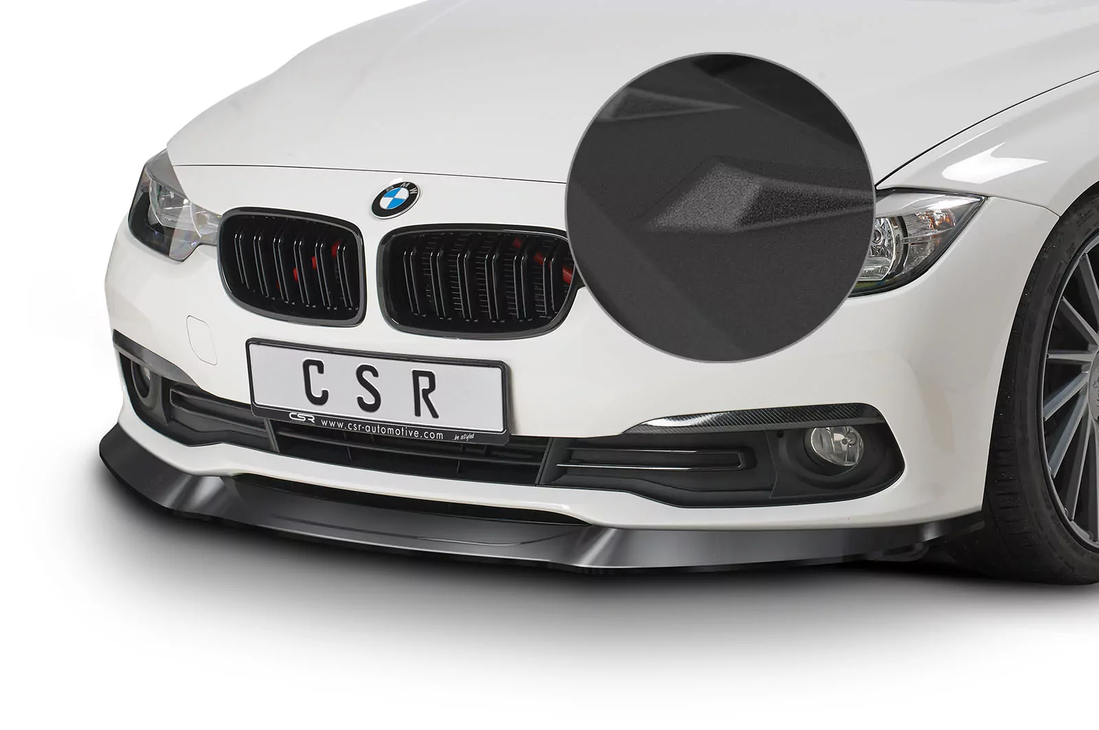 Cup-Spoilerlippe mit ABE für BMW 3er F30/F31 CSL366 Strukturiert (schwarz matt)