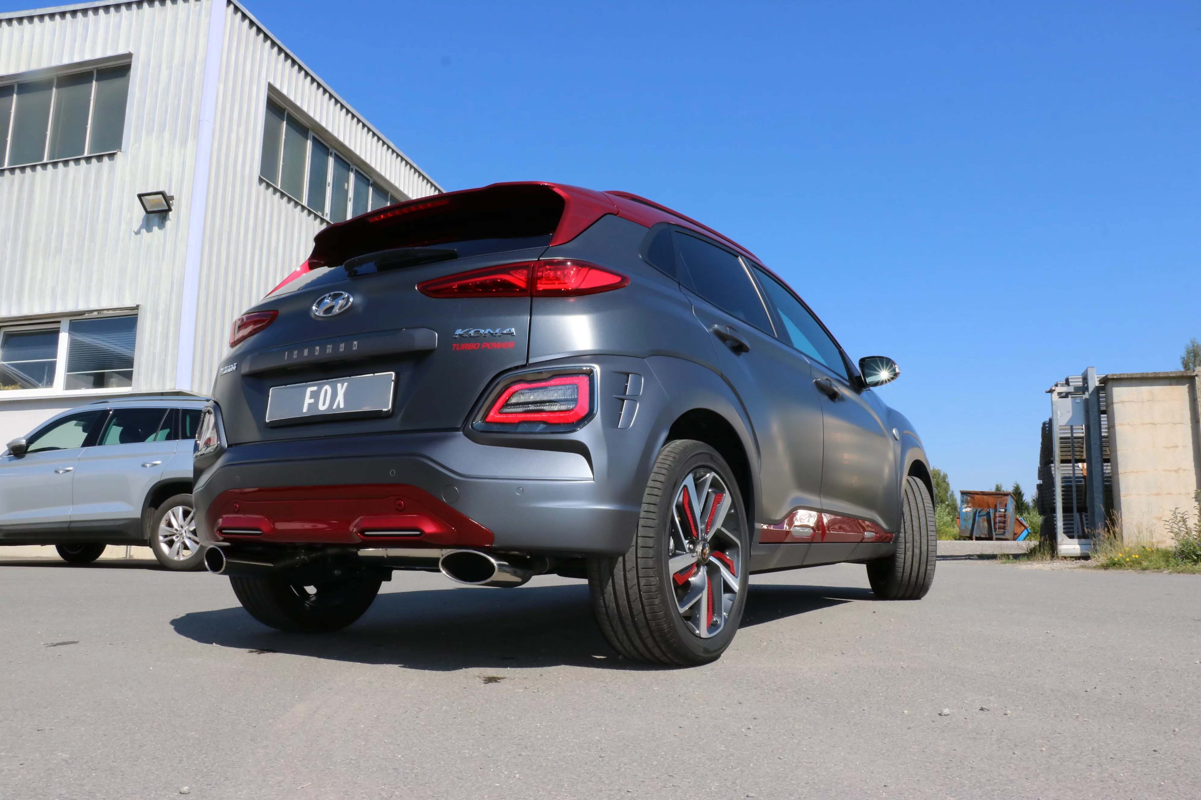 Hyundai Kona 2WD Ironman  Endschalldämpfer Ausgang rechts/links - 160x90 Typ 38 rechts/links