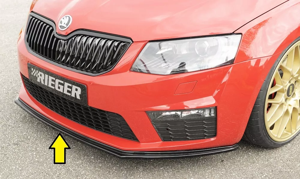 Rieger Spoilerschwert für Skoda Octavia RS (5E) | Combi 06.13-01.17 (bis Facelift) für orig. RS-Frontschürze