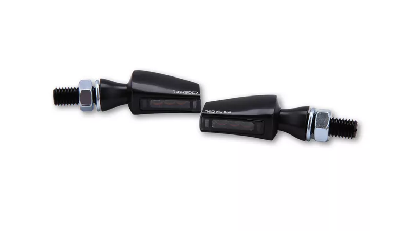 HIGHSIDER pro Flight LED Blinker Schwarz/Getönt E-Geprüft (Paar)