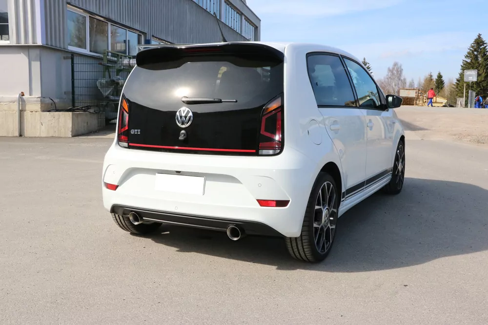 VW UP GTI  Endrohrsystem rechts/links passend auf originalen oder FOX-Endschalldämpfer - 1x90 Typ 25 rechts/links