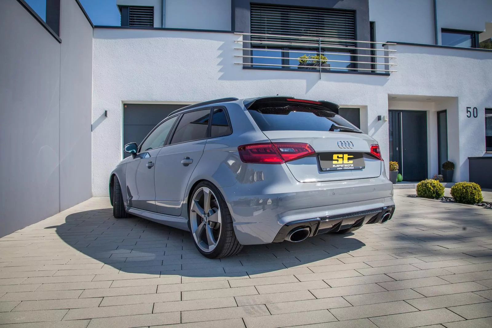 ST Höhenverstellbarer Federnsatz (Gewindefedern) AUDI A3 Sportback (8V) 8VA, 8VF Allrad 09/2012-08/2021