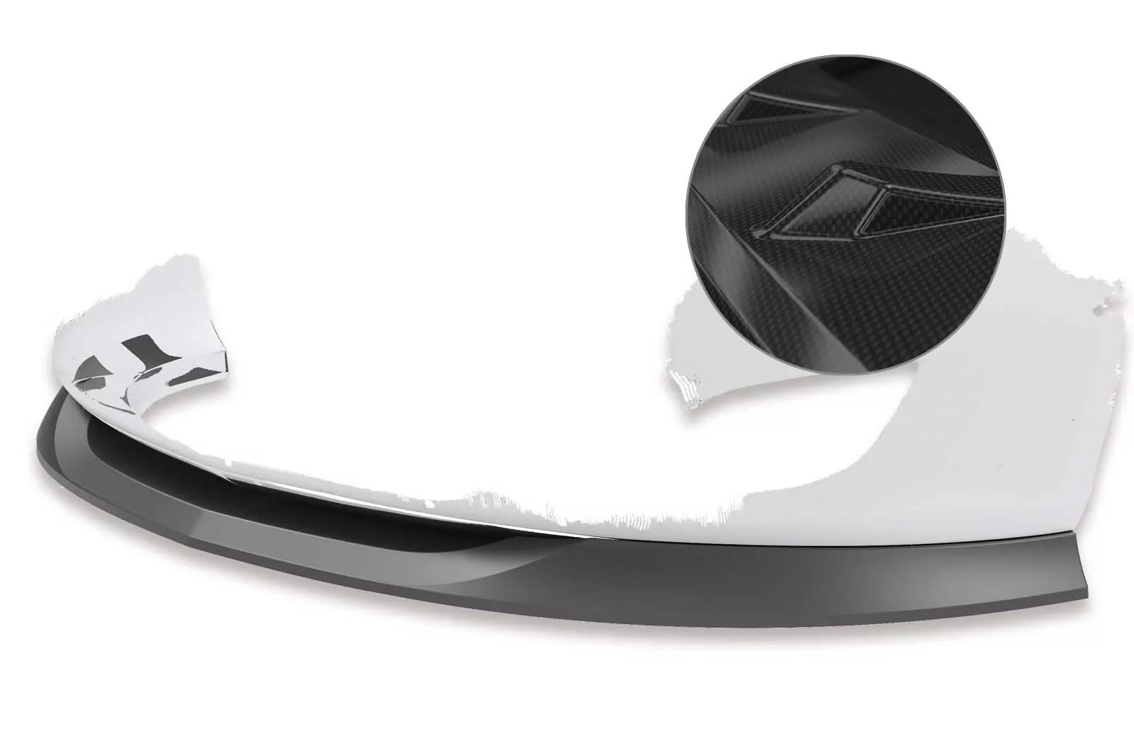 Cup-Spoilerlippe mit ABE für Opel Astra J CSL447-C Carbon Look Hochglanz