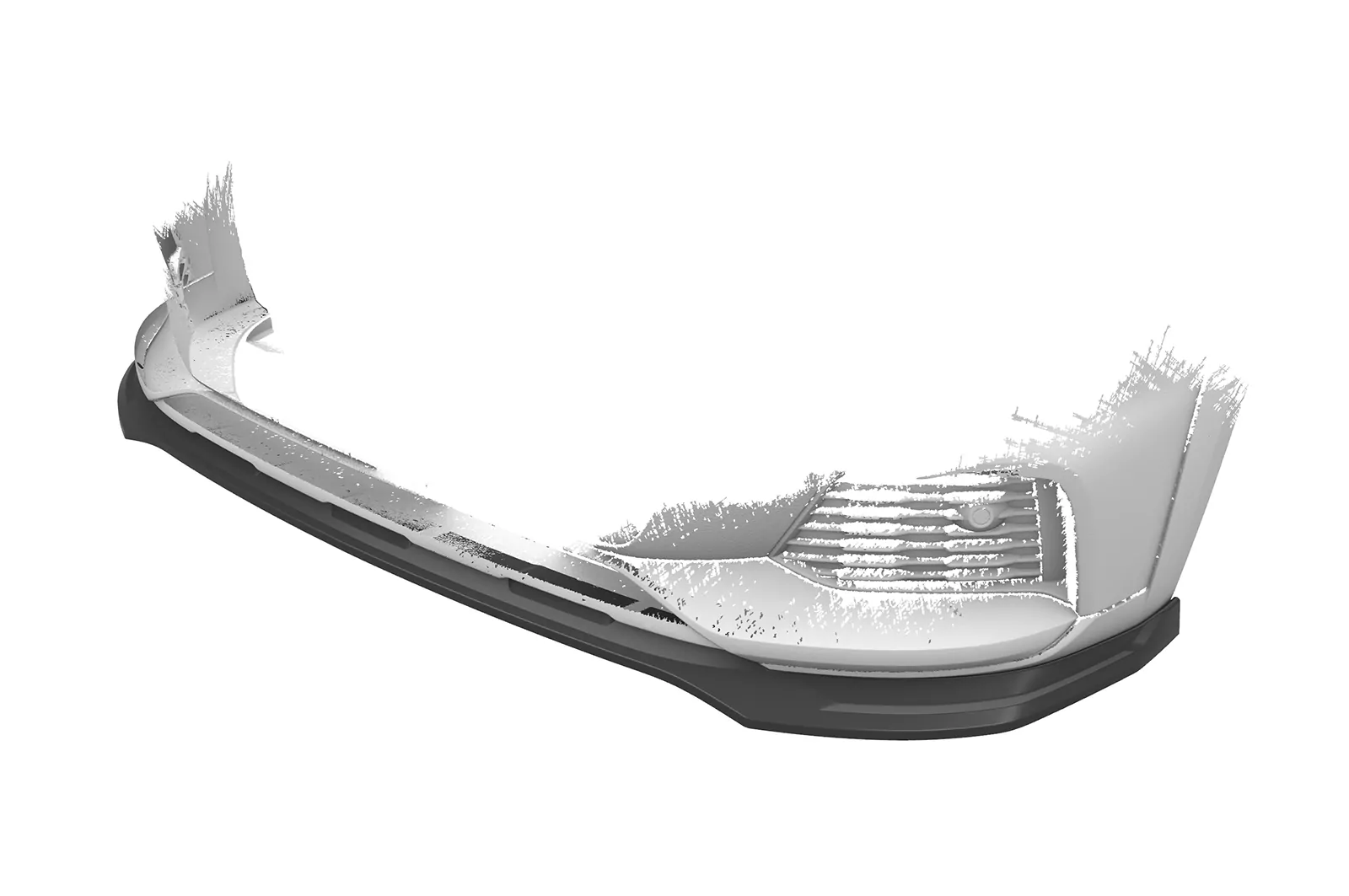 Cup-Spoilerlippe mit ABE für Audi A6 C8 (Typ 4K/F2) Allroad CSL726 Schwarz Strukturiert