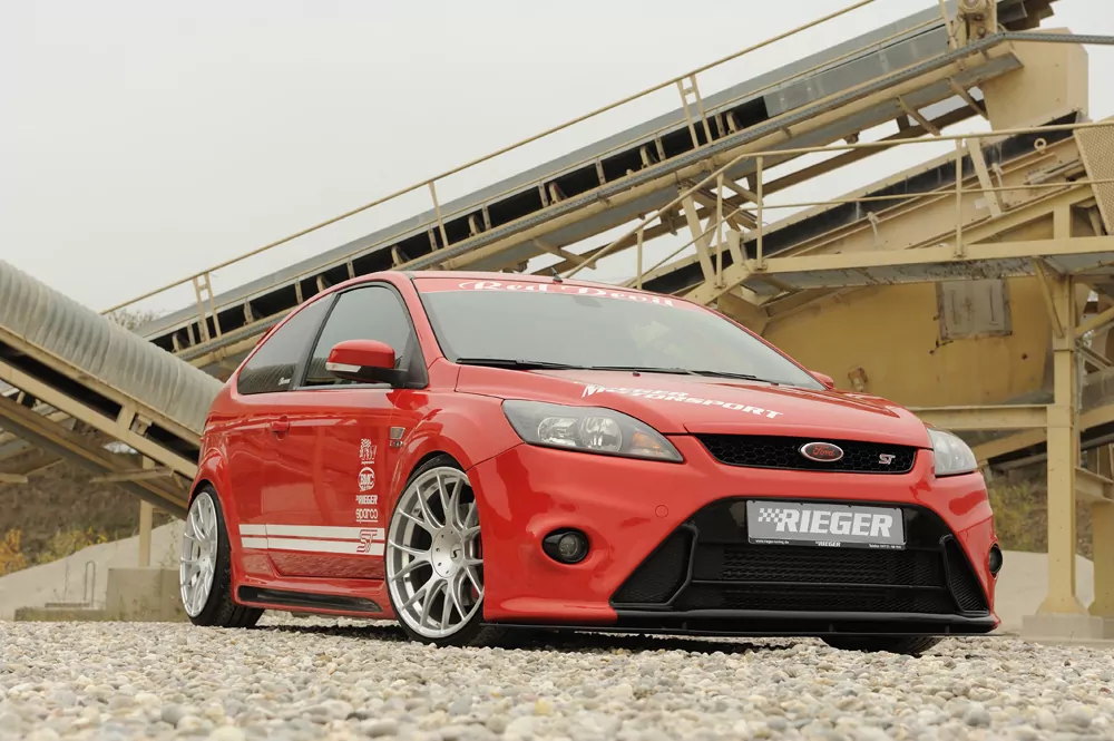Rieger Spoilerstoßstange für Ford Focus 2 - 3-tür. 02.08-01.11 (ab Facelift) carbon optik