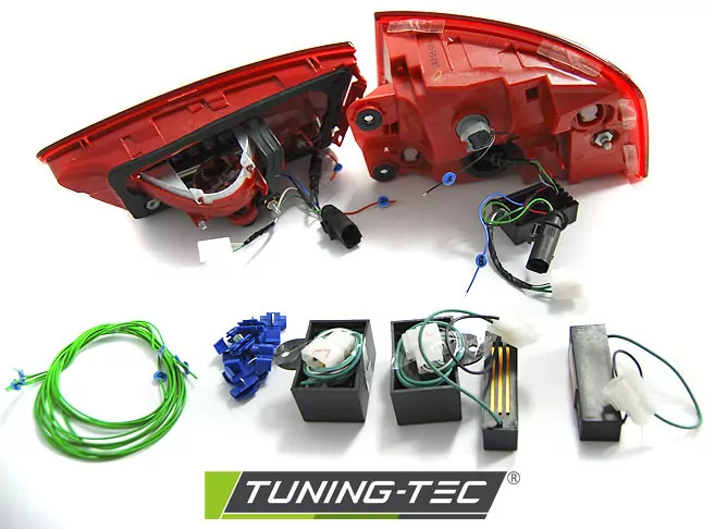 Led Tail Lights Red White Fits Audi A6 C7 11-10.14