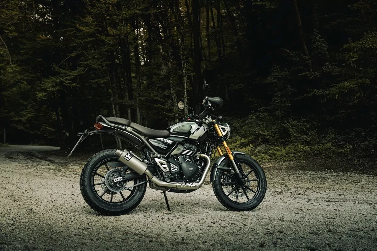 Akrapovic Slip-On Line (Titanium) Auspuff für Triumph Scrambler 400 X 2023-2024