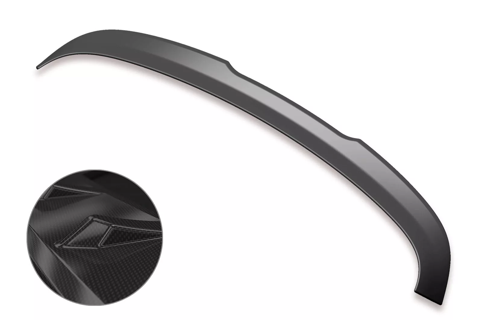 Heckflügel mit ABE für VW Golf 5 (Typ 1K) GTI / R32 HF643-C Carbon Look Hochglanz