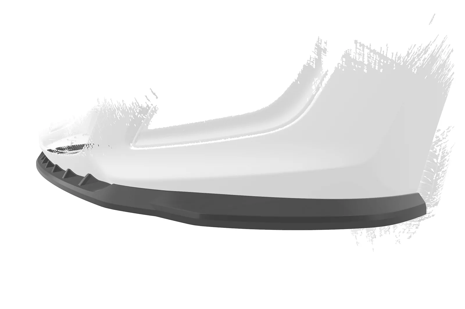 Cup-Spoilerlippe mit ABE für Hyundai I30 (GD) CSL592 Schwarz Strukturiert