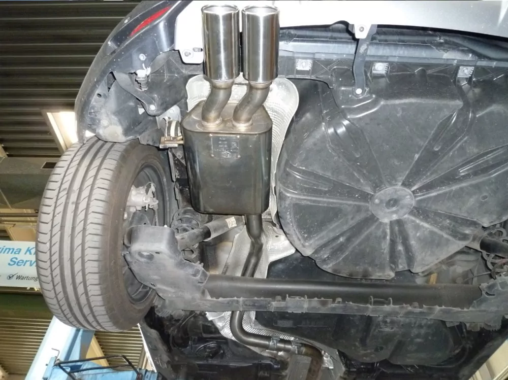 Renault Megane III Schrägheck/ Coupe  Endschalldämpfer - 2x80 Typ 12