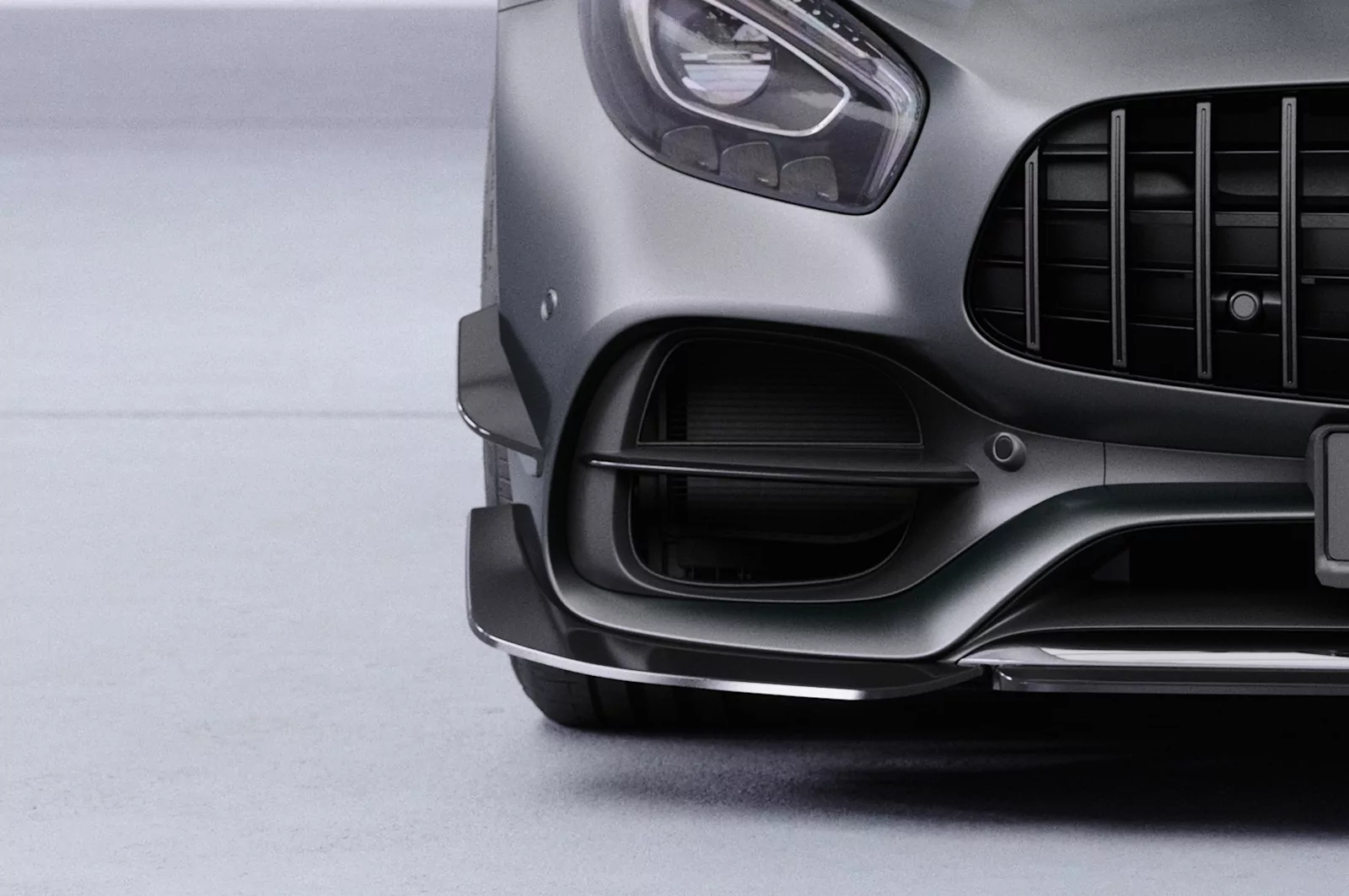 Performance Flaps für Mercedes-Benz AMG GT (190) FP034 Schwarz Strukturiert
