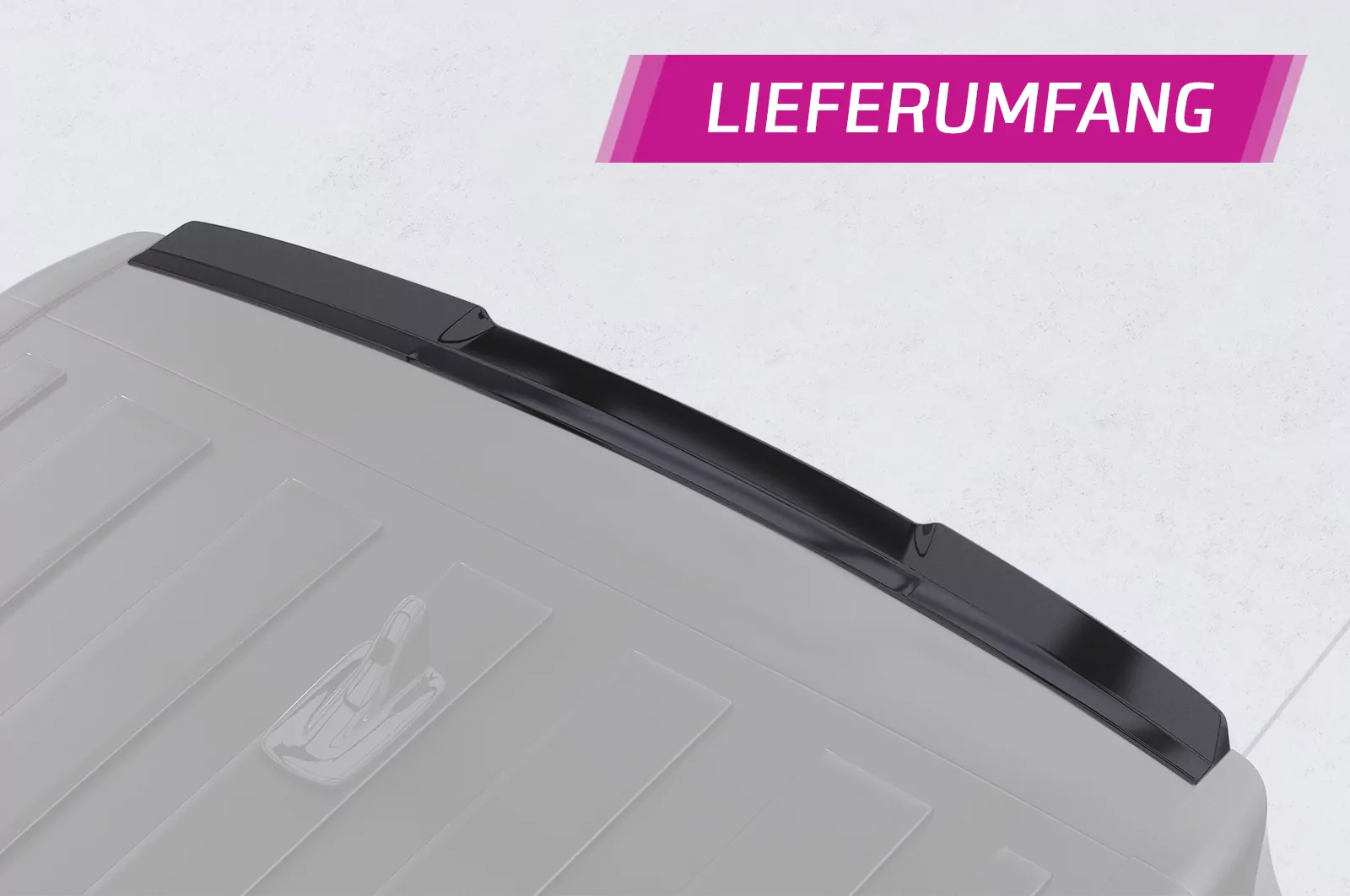 Heckflügel mit ABE für VW ID.Buzz HF160 Schwarz Strukturiert