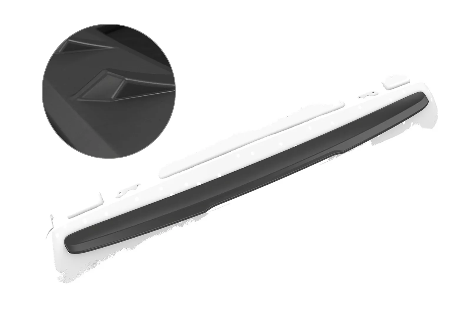 Heckflügel mit ABE für Mercedes Benz Vito 447 Tourer Lackierfreundlich (schwarz matt)